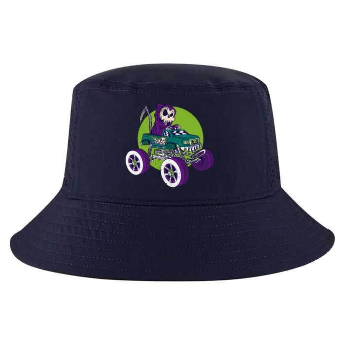 Grim Reaper Monster Truck Cool Comfort Performance Bucket Hat