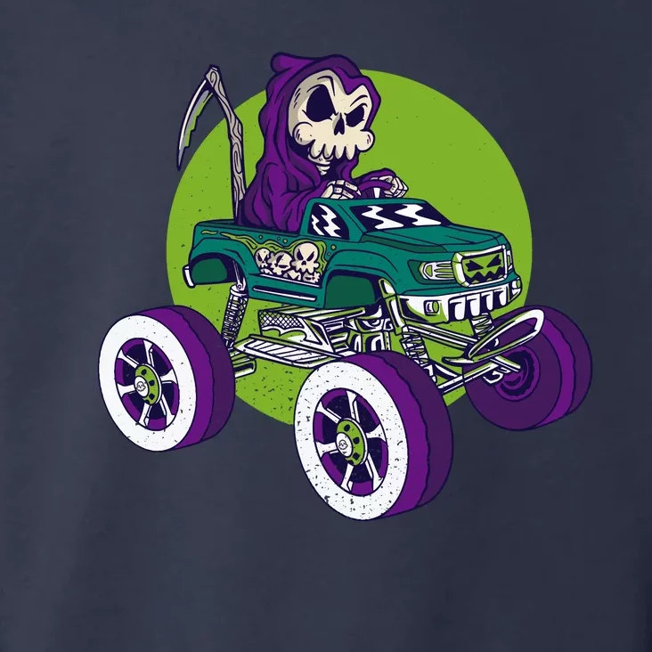 Grim Reaper Monster Truck Toddler Hoodie