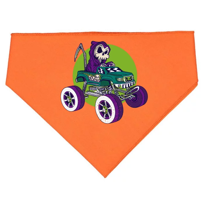 Grim Reaper Monster Truck USA-Made Doggie Bandana