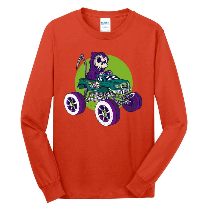 Grim Reaper Monster Truck Tall Long Sleeve T-Shirt