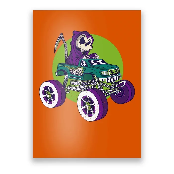 Grim Reaper Monster Truck Poster