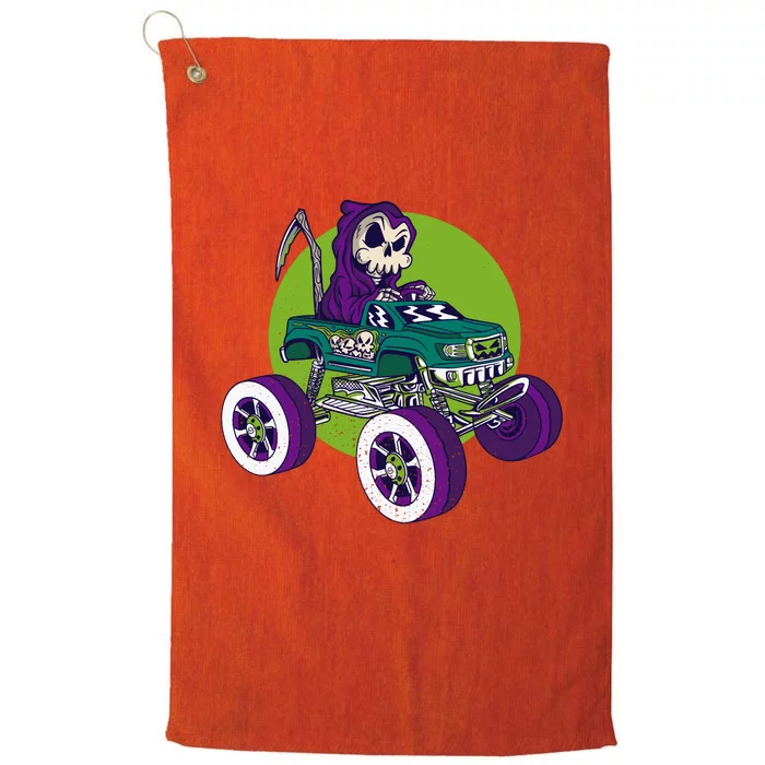 Grim Reaper Monster Truck Platinum Collection Golf Towel