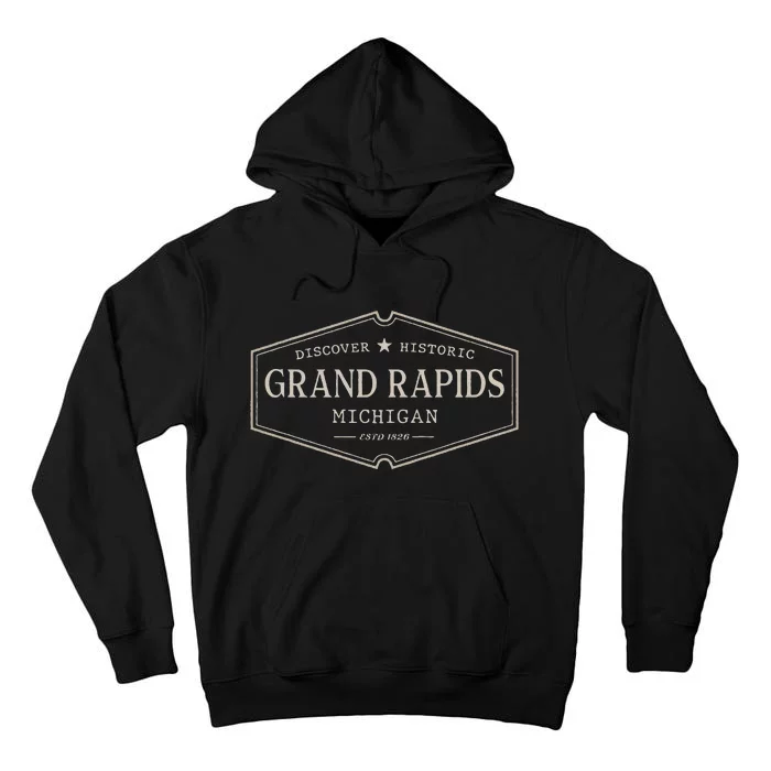 Grand Rapids Michigan Grand Rapids Mi Historic Tall Hoodie