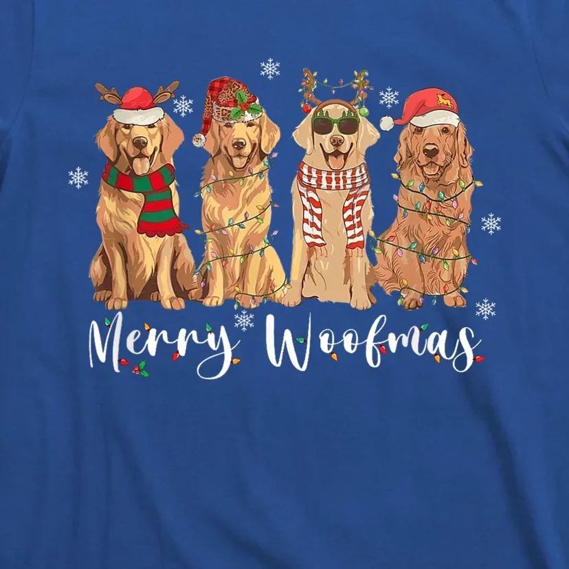 Golden Retriever Merry Woofmas Gift Dog Christmas Gift T-Shirt