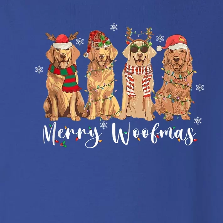 Golden Retriever Merry Woofmas Gift Dog Christmas Gift Toddler Long Sleeve Shirt