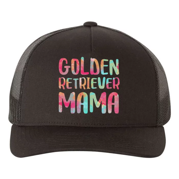 Golden Retriever Mama Mother's Day Yupoong Adult 5-Panel Trucker Hat