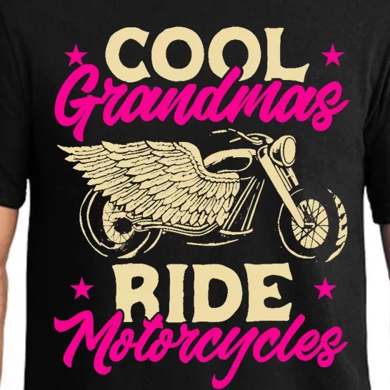 Grandmas Ride Motorcycles Funny Biker Granny Pajama Set