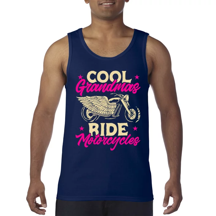 Grandmas Ride Motorcycles Funny Biker Granny Tank Top