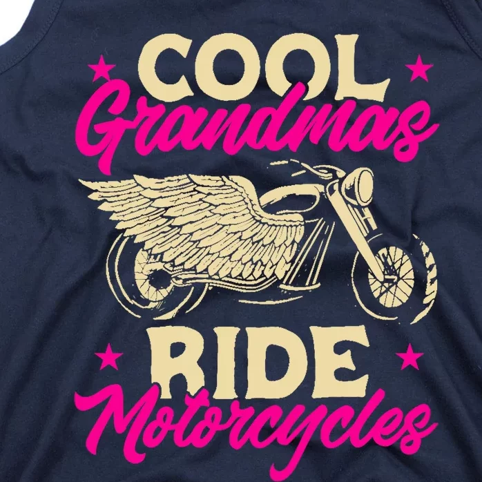 Grandmas Ride Motorcycles Funny Biker Granny Tank Top