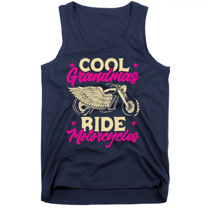 Grandmas Ride Motorcycles Funny Biker Granny Tank Top