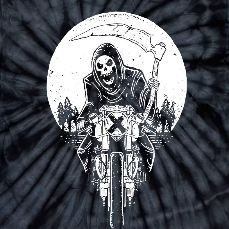 Grim Reaper Motorbike Tie-Dye T-Shirt