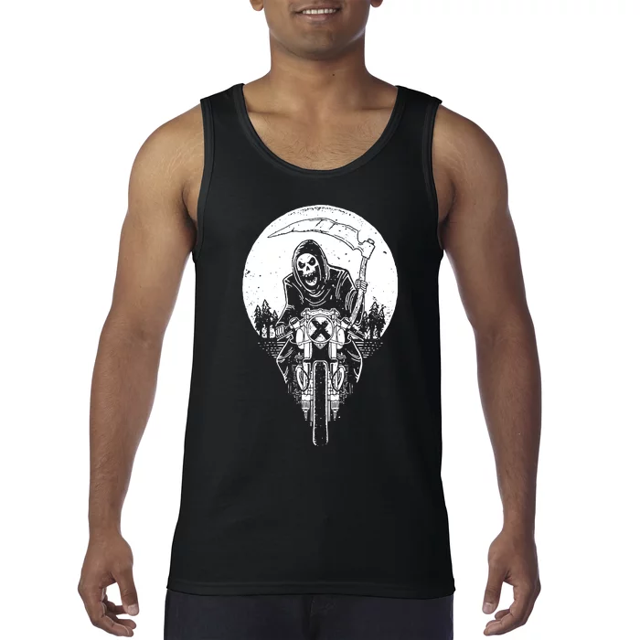 Grim Reaper Motorbike Tank Top