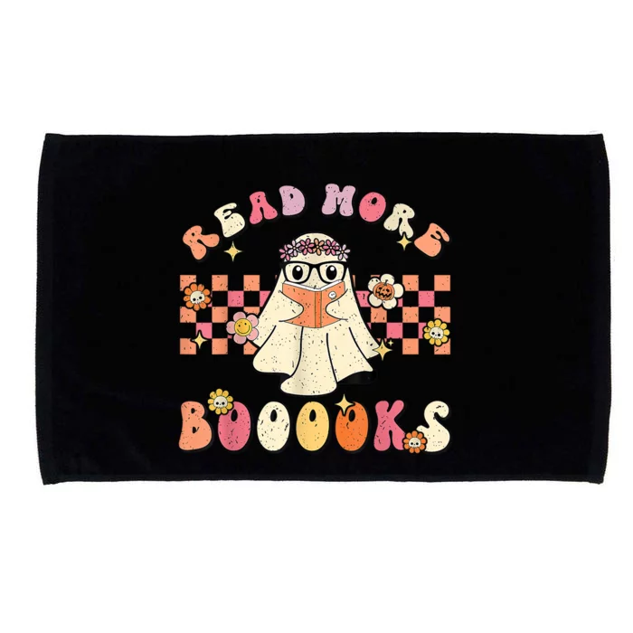 Groovy Read More Books Cute Ghost Boo Funny Halloween Cute Gift Microfiber Hand Towel