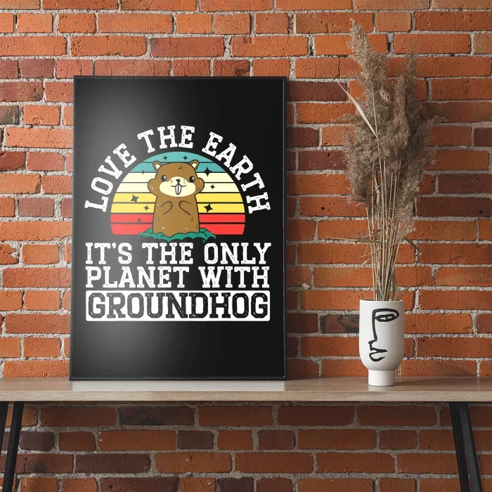 Groundhog Rodent Marmots Poster