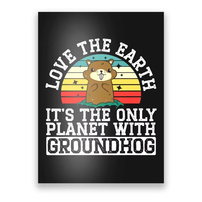 Groundhog Rodent Marmots Poster