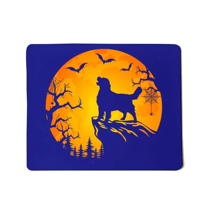 Golden Retriever Moon Pumpkin Halloween Dog Lover Funny Meaningful Gift Mousepad