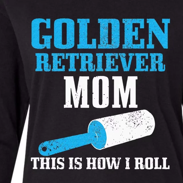 Golden Retriever Mom Dog Hair Funny Golden Retriever Mama Womens Cotton Relaxed Long Sleeve T-Shirt