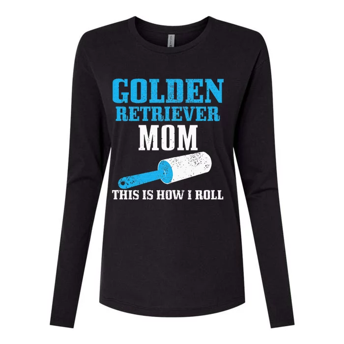 Golden Retriever Mom Dog Hair Funny Golden Retriever Mama Womens Cotton Relaxed Long Sleeve T-Shirt