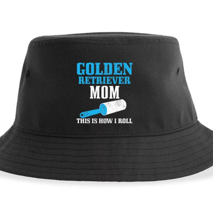 Golden Retriever Mom Dog Hair Funny Golden Retriever Mama Sustainable Bucket Hat