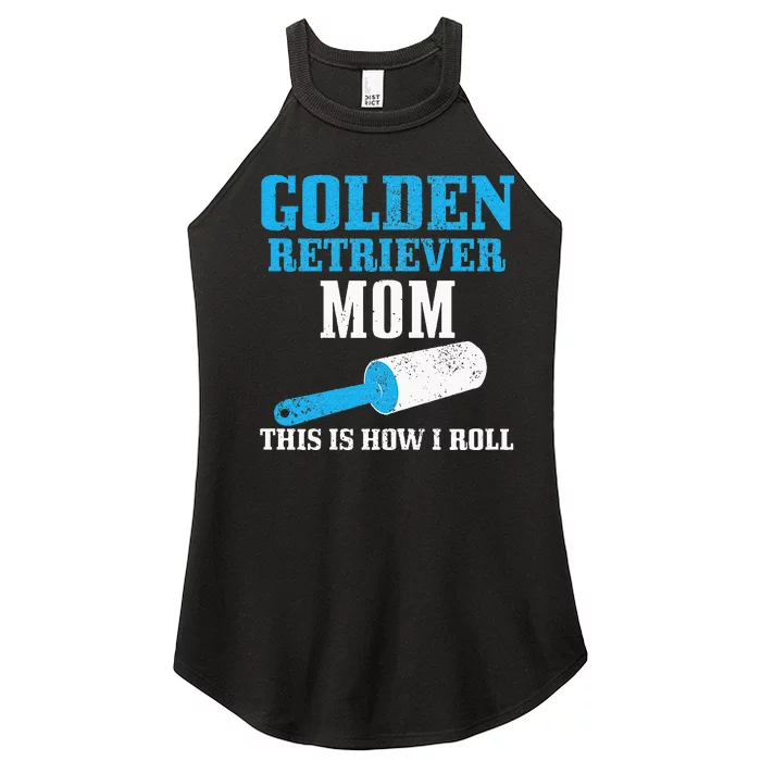 Golden Retriever Mom Dog Hair Funny Golden Retriever Mama Women’s Perfect Tri Rocker Tank