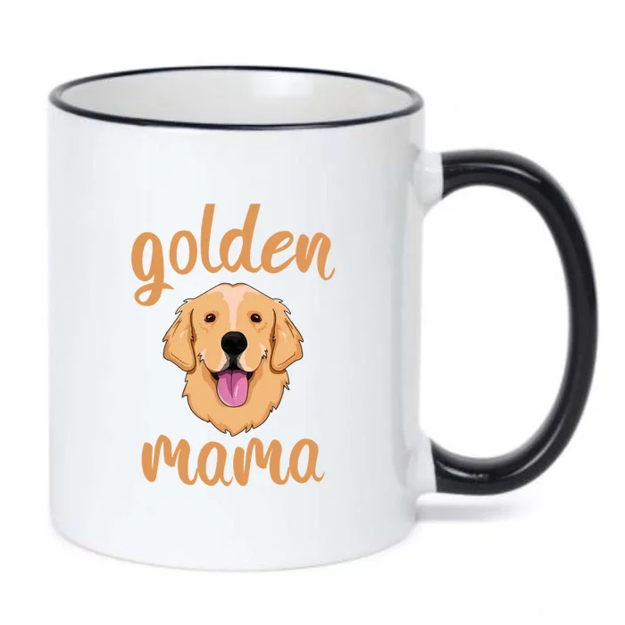 Golden Retriever Mom Black Color Changing Mug