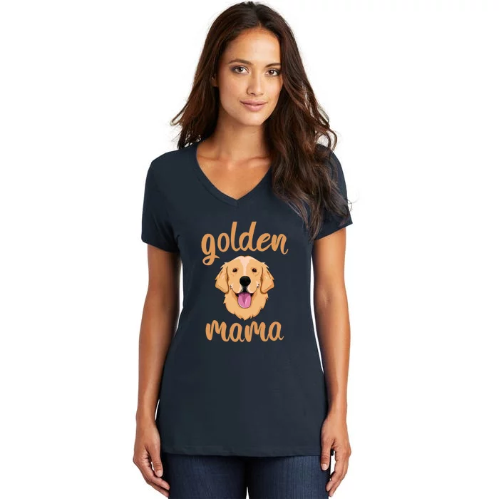 Golden Retriever Mom Women's V-Neck T-Shirt