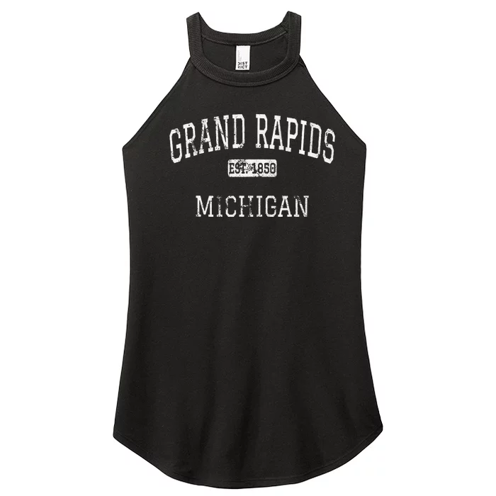 Grand Rapids Michigan Mi Vintage Women’s Perfect Tri Rocker Tank