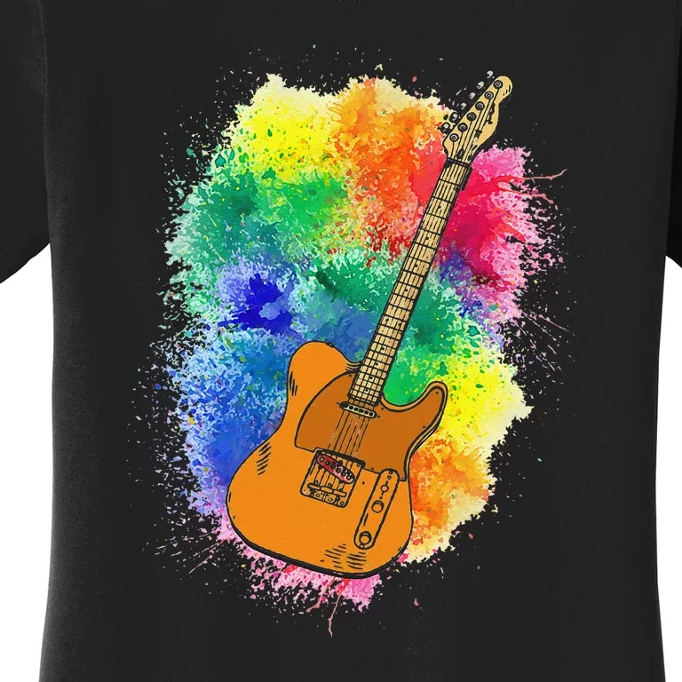 Guitar Rock N Roll Bass Instrument Women's T-Shirt