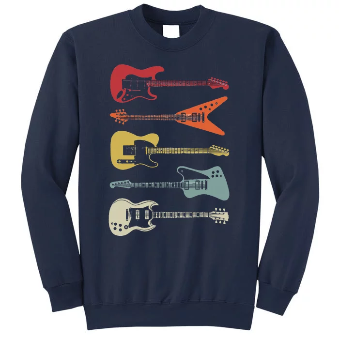 Guitar Rock N Roll Bass Instrument Vintage Metal Sweatshirt