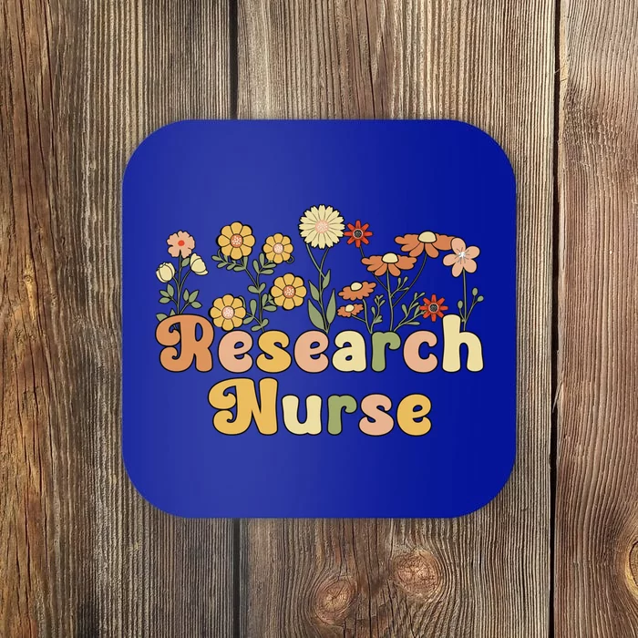 Groovy Research Nurse Flowers Research Nursing Meaningful Gift Coaster