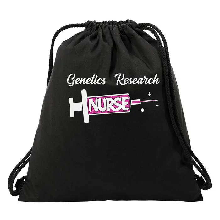 Genetics Research Nurse Cute Genetics Nursing Unit Rn Drawstring Bag