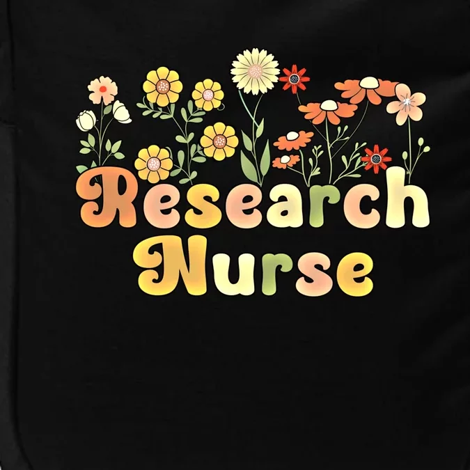 Groovy Research Nurse Flowers Research Nursing Gift Impact Tech Backpack