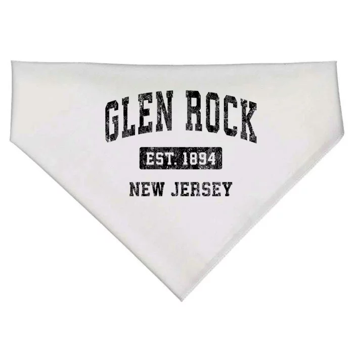 Glen Rock New Jersey Nj Vintage Sports USA-Made Doggie Bandana