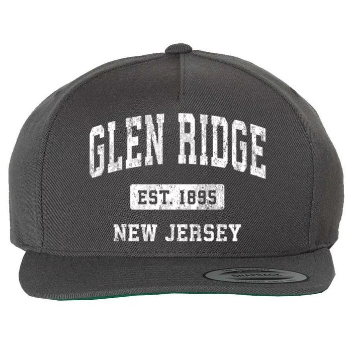 Glen Ridge New Jersey Nj Vintage Athletic Sports Wool Snapback Cap