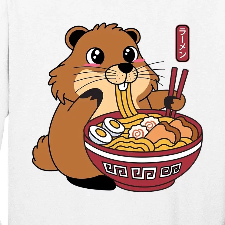 Groundhog Ramen Noodles Tall Long Sleeve T-Shirt