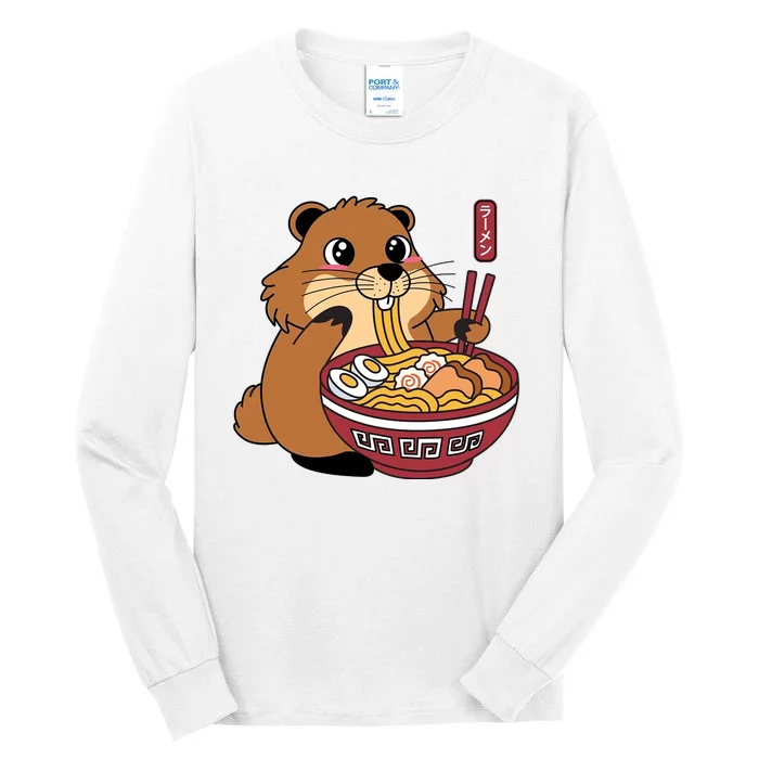 Groundhog Ramen Noodles Tall Long Sleeve T-Shirt