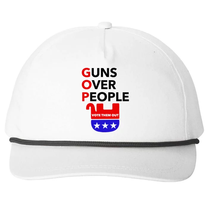 Gun Reform Now Gopguns Over People Vote Them Out Snapback Five-Panel Rope Hat