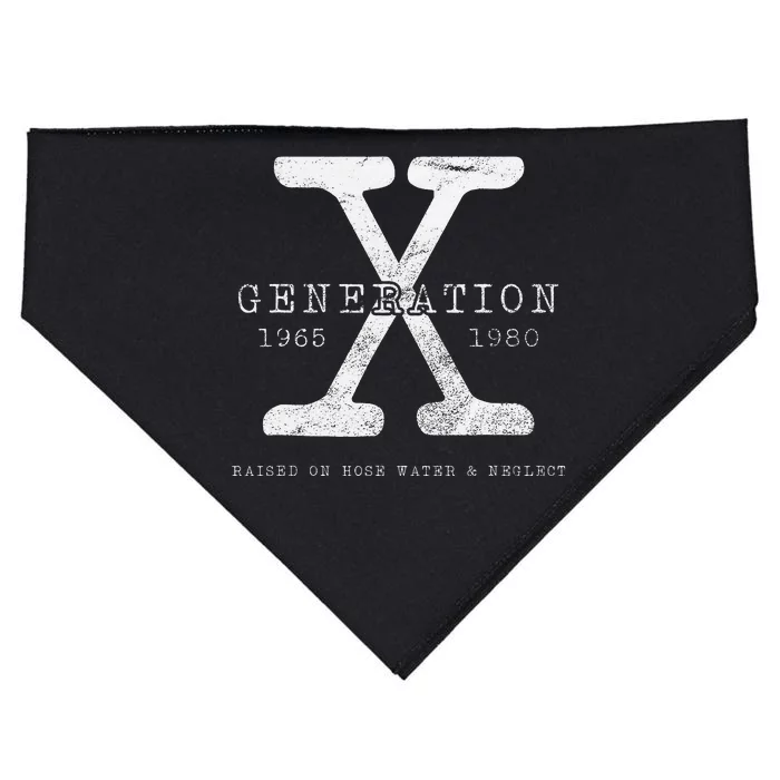 Genx Raised On Hose Water And Neglect USA-Made Doggie Bandana