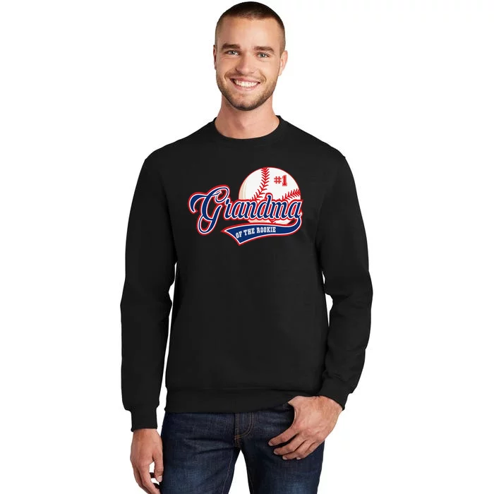 Grandma Rookie of Year 1st Birthday Baseball Theme Matching Sweatshirt