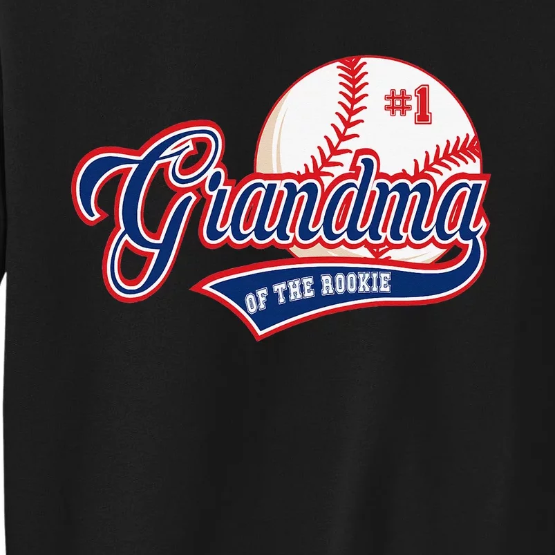 Grandma Rookie of Year 1st Birthday Baseball Theme Matching Sweatshirt