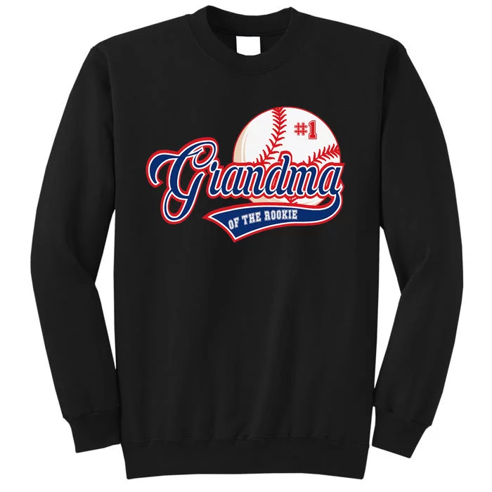 Grandma Rookie of Year 1st Birthday Baseball Theme Matching Sweatshirt