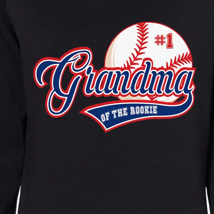 Grandma Rookie of Year 1st Birthday Baseball Theme Matching Womens California Wash Sweatshirt