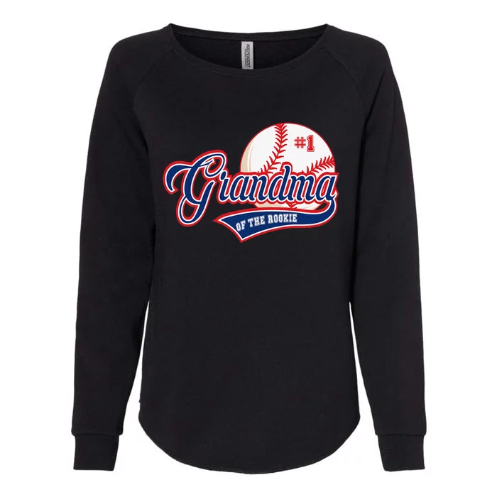 Grandma Rookie of Year 1st Birthday Baseball Theme Matching Womens California Wash Sweatshirt