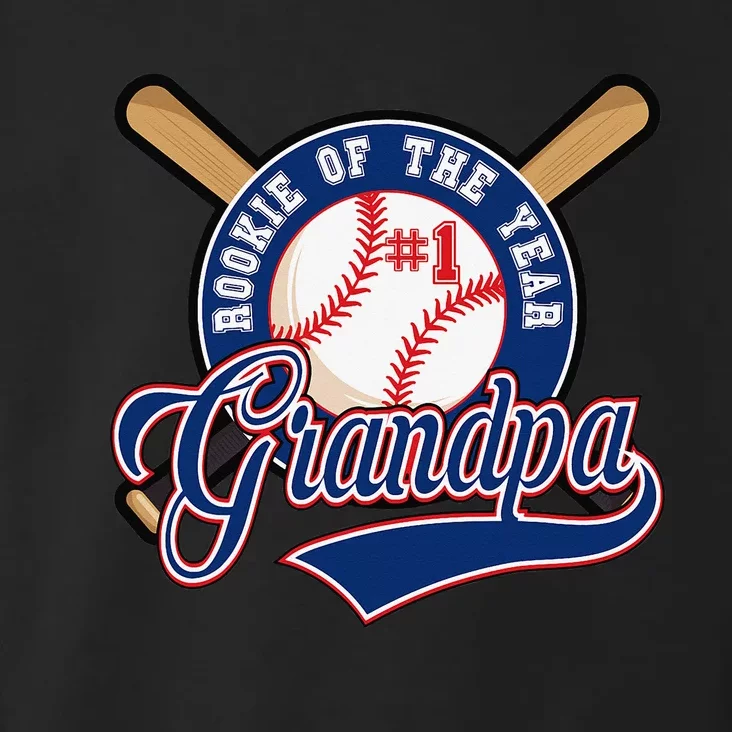 Grandpa Rookie of Year 1st Birthday Baseball Theme Matching Toddler Hoodie