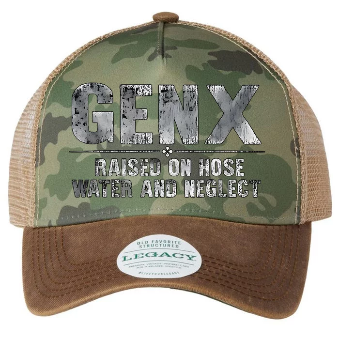 Genx Raised On Hose Water And Neglect Retro Legacy Tie Dye Trucker Hat