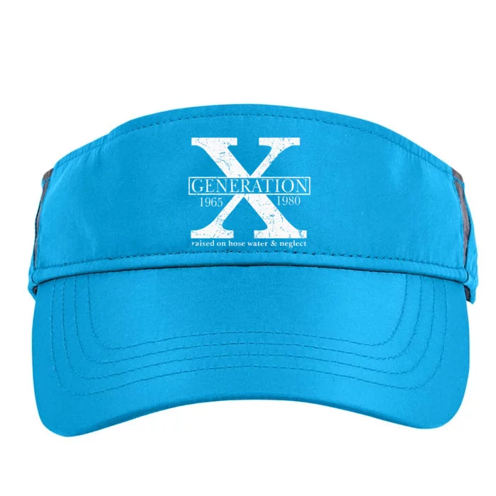 Genx Raised On Hose Water And Neglect Humor Adult Drive Performance Visor