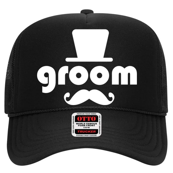 Groom Bachelor Party High Crown Mesh Trucker Hat