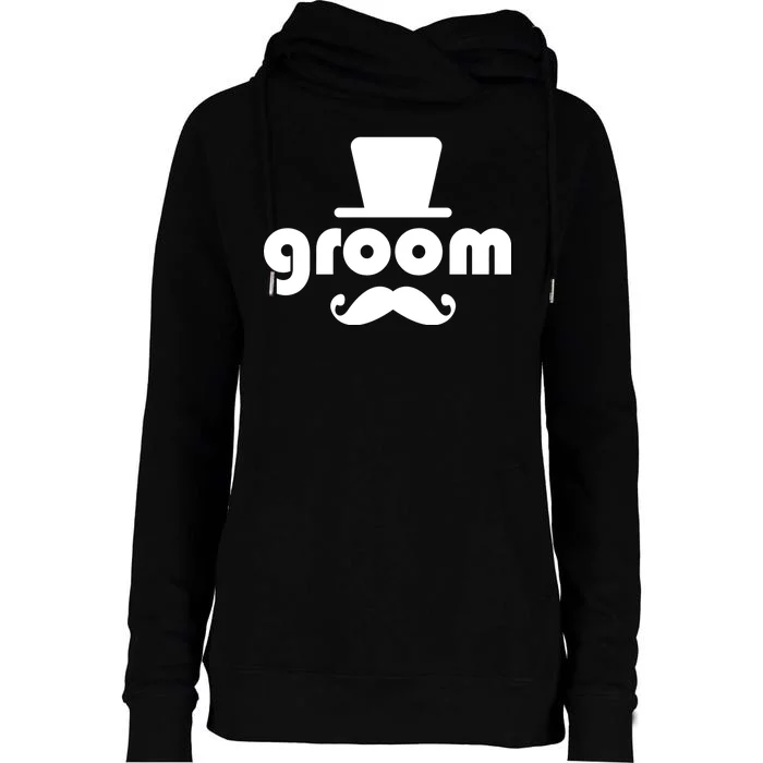 Groom Bachelor Party Womens Funnel Neck Pullover Hood