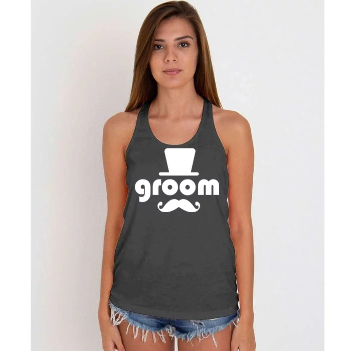 Groom Bachelor Party Women's Knotted Racerback Tank