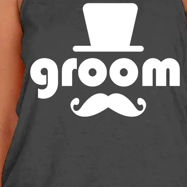 Groom Bachelor Party Women's Knotted Racerback Tank